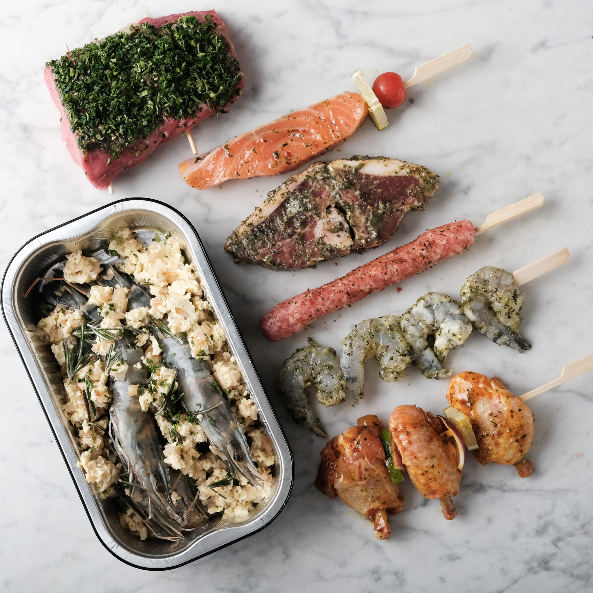 BBQ pakket DELUXE (enkel vlees)